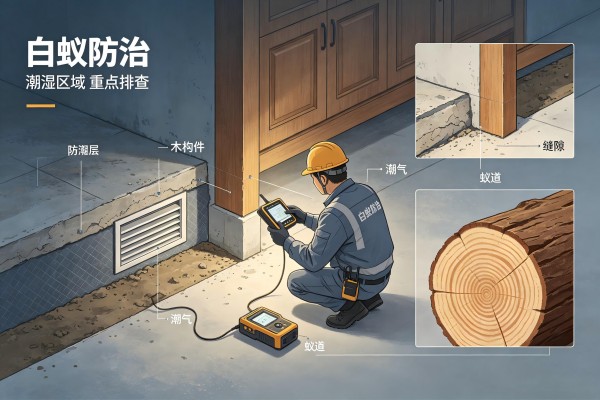 白蚁防治现场勘查｜虫害评估出具白蚁治理方案